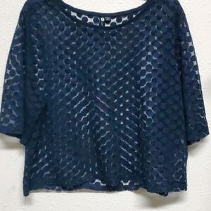 Sold‼️ Sheer Polka dot top
